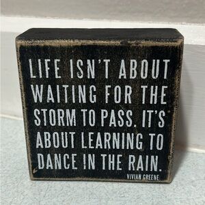 Inspirational Black and White Quote Block